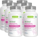 Igennus Methylated Prenatal Multivitamin for women, Folaatti MTHFR: lle, suuri imeytyminen, puhdas ja puhdas, hellä rauta, koliini, kalsium ja magnesium, vegaaninen raskausvitamiinit, Halal, ei-GMO, 60 tablettia x 6