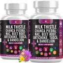 Milk Thistle NAC Chanca Piedra Punainen juuri Artisokka Voikukka juuri - Liver Supplement Plus Astragalus TUDCA Koliini & inkivääri- 120