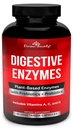 Divine Bounty Dgestive Enzymes with Probiootit & Prebiootit Lipase, Amylase, bromelain - Tuki terve Ruoansulatuskanavan miesten ja naisten 90 kasvissyöjän kapselit