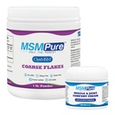 KALA TERVEYS MSMPure Cearse Flakes 1lb ja lihas & nivelvoide 2oz Bundle