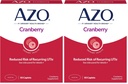AZO Cranberry virtsateiden terveys täydentää, 1 Tarjoilu: 1 lasi karpalo mehua, sokeriton karpalo pillereitä, 50 kreivi (pakkaus 2)