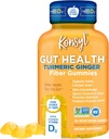 Konsyl Gut Health Turmeric Ginger Fiber Gummies - auttaa tukemaan Ruoansulatusterveys+ - Kasvissyöjä Fiber Supplement Gummies aikuisille- 56 Count