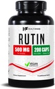 Healthfare Rutin Supplement 500mg ...200 Vegaanikapselit ... luonnon Bioflavonoidi Formula... Extra Strength Antioksidantti tuki ... ei-GMO, gluteeniton...