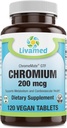 Livamed - kromi 200 mikrog (ChromeMate GTF) Veg Tabs 120
