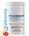 Revive MD Magnesium Powder Supplement - Magnesium Carbonate & Taurate Powder Drink Tukee Terveet luut, lihakset, & Nerves - Vegaani-ystävällinen, Gluteeniton & soija-vapaa (vadelma sitruuna, 30 tarjoilua)