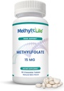 Methyl-Life® L-Metyylifolaatti 15 mg naisille ja miehille Aktiivinen folaatti- täydennysosa ultrapuhdas Cerebrofolate® (L-5-MTHF kalsium) ...