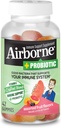 Airborne Plus Probiootti Gummies, 42 count - 1000 mg C-vitamiinia - Immuunituki täydentää
