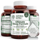Natural Nutra Ultimate Sleep Formula, kamomilla tukea rentoutumista ja vähentää yöllä ahdistuneisuus, auttaa sinua putoaa Nukkua Nopeammin, 50 kapselia