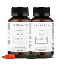 JSHealth-vitamiinit Digestion Support Bundle - Sisältää Detox + Debloat Liver Health Formula & Skin + Digestion Lisäravinteet