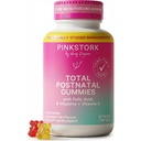 Vaaleanpunainen Stork yhteensä postnataalinen vitamiini Gummies - Monivitamiini synnytyksen jälkeiseen toipumiseen ja imetys tuki - Foolihappo, B6, & C-vitamiini - Synnytyksen jälkeen Essentials - 60 Gummy Vitamiinit