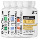 Youth & Tonic Complete Body Detox for Cleanse, Normal Acidity Gut Level and Water Detoxing