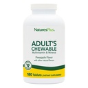 NaturesPlus Adult's Chewable Multivitamiini - 180 Kasvisruokaa Tabletit - Ananas Flavor - Natural Whole Foods Supplement for Overall Health, Energy - Gluten-free - 180 tarjoilua