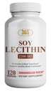 TERVEYS LFE Lecithin 1200mg, High Potency, 120 Softgels, luonnollinen yhdistelmä välttämättömiä rasvahappoja tukemaan aivojen ja hermojen toiminto- Lecithin Food Grade, 1200mg per tarjoilu, ravintolisä