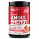 Optimum Nutrition Amino Energy - Pre workout with Green Tea, BCAA, Aminohapot, Keto Friendly, Green Coffee Extract, Energy Powder - Juicy Strawberry Burst, 30 tarjoilua (Pakkaus May Vary)
