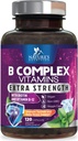 B Complex Vitamiinit kapselit - kanssa B12 B6 B100 C Biotiini Folaatti & Foolihappo - täydentää sydämen, aivot, & Hermo tuki - Super täydellinen B-kompleksin immuuni-ja energiatuki - 120 kapselia