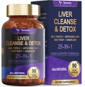 Maksa Cleanse Detox & Korjaus 25-in-1 maito Thistle,Dandelion juuri,Beetroot, Artisokka uute maksan terveys Herb Maksan tuki täydentää vitamiineja Sinkki, koliini 90 vegan kapselit