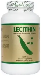 Kansallinen keskuspankki 2 Pullot Lesitiini, 1200 mg 200 Softgels/Bottle