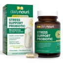 Päivittäinen Nourin stressituki Probiootti naisille ja miehille tukee Cortisolin hallintaa, stressin lievitystä, mielialaa, digestiota ja Gut Health ...
