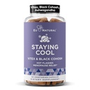 Staying Cool Menopause Lisäravinteet naisille Hormonaalinen Hot Flash Relief, Painon tuki, & Yö hikeä Vitex Chaste Tree & Black Cohosh 60 kasvissyöjä pehmeät kapselit