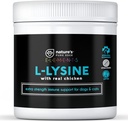 L-Lysine Powder varten Kissat ja kissat, Chicken Flavored Lysine lisäravinteet kissat ja kissat ja koirat tukemaan Immuunin terveyttä, normaali silmän toiminta ja hengitysterveyden, extra suuri 125 grammaa.