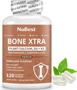 NuBest Bone Xtra - Plant Based Bone Strength, Strontium Boost Strontium Citrate, Kalsium, Magnesium Marine Algae, Fosfori, C-vitamiini, K2, D3 .