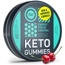 MCT Oil Keto Gummies Collagen Metabolia Booster - Pre workout Gummy Energy Chews Keto Candy - Fyysinen ja henkinen energia, Low Carb, Low Calorie - 60 Cherry Collagen Gummies naisten ja miesten