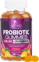 Probiootti Gummies for Women & Men's Ruoansulatuselimistö, 5 miljardia PMY, Paras päivittäin Probiootit Gummy for Vaginal, Immunosupport & Gut Health, Tukee satunnaisia Ummetus Kaasu ja turvotus, 120 Gummies
