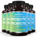 Zentastic Probiootit & Prebiootit Supplement - 50 miljardia PMY - miehille & naisille Immuuni & Ruoansulatus - 16 kanta - Hylly vakaa - 300 Viivästynyt julkaisu kasviskapselit