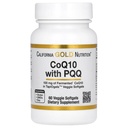 Kalifornia Gold Nutrition CoQ10, jossa PQQ, Ubikinonin USP, Tapioca Veggie Softgel ja Auringonkukkalesitiini, 100 mg, 60 Veggie Softgel