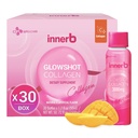 CJwellcare Innerb Glowshot Collagen (50,7 fl oz, 30 servings) - Marine Liquid Collagen for Women, 3,000 mg Collagen Peptides, Collagen Shots for High Imeytyminen, Hiukset, ihon ja kynsien täydentää