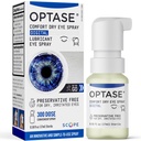 Optase Comfort Dry Eye Spray - Säilöntäaineeton Tekokyynelten tippuminen Vaihtoehtoinen - Kuiva silmän tippuminen kätevä ruisku - Monikäyttöinen pullo, Yhteystiedot Lens Safe - .58 fl oz
