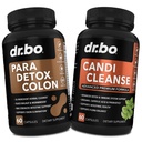 Colon Cleanse Pillerit Body Detox & Candi Cleanse - Intestinal Guard Cleanser for Smoach & Oral Herbal Oregano & Caprylic Acid Probiootti Complex Kapselit, Herbal Wormwood Black Walnut Clove Naisten