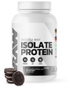 RAW Whey Isolate Protein Powder, Cookies N Cream - 100% Grass-Fed Sports Nutrition Protein Powder for Muscle Growth & Recovery - Low-Fat, Low Carb, Luonnollisesti Maustettu & Sweetened - 25 tarjoilua