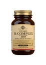 Solgar B-Complex 100" - 100 tablettia - Energiaaineenvaihdunta, Kardiovaskulaarinen terveys, Hermoston tuki - ei-GMO, Vegan, Gluteeniton - 100 tarjoilua