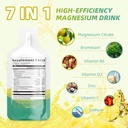 Magnesiumsitraatin nestelisä(10 Fl Oz),Magnesium Complex Drink/Oraaliliuos, jossa on B-vitamiinia, Zinciä, natriumia ja bromaiinia uneen, musclea, sydän, Gut Support(Pineapple)