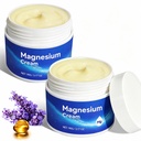 Magnesium Cream for Body - Magnesiumöljy jalat, Pure Premium Magnesium Lotion E-vitamiinia ja manteliöljyä lihasten arkuuteen