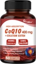 CoQ10 400 mg kapselit, Coenzyme Q10 korkea imeytymistä lisäravinteet ...