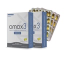 Omax3 Pro-Stength Ultra-Pure Omega-3 Fish Oil - 1000 mg - Suurin ammatillinen nivel- ja lihastuki - EPA DHA - NSF Certified - 60/per Softgel-läpipainopakkaus (Pack of 2)