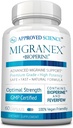 Hyväksytty Science Migranex - Migraine & Päänsärky - Magnesium, kuumetauti - 60 kapselia - Pakkaus 1 - Vegan