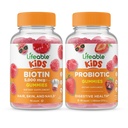Elävä Biotin Lapset + Probiootti 2 Miljardia PMY Lapset, Gummies Bundle - Suuri Maku, Vitamiini Supplement, Gluteeniton, GMO-vapaa, purukumi