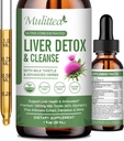 Maksan Health Liquid Drops - Tuki Maksan Cleanse Detox & Korjaus Artisokka Milk Thistle Silomarin Extract, Voikukka, Turmmeric, Berberiini uudistaa w/21 Potent Herb-Nutrients-