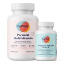 FullWell Prenatal Vitamiini Sitruuna + DHA Omega 3 Fish Oil DHA & EPA aivojen kehittämiseen ja hermoston tuki 26+ Elintoiminnot ... Dietian-muotoiltu, 3. puolue testattu, 30 palvelinta