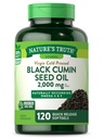 Nature's Truth Black Seed Oil Pillereitä 2000 mg ... 120 Softgels...