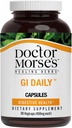 Tohtori Morse's GI Daily - Gut Cleanse - Ruoansulatuskanavan tuki - Suolisto, yleinen Gut Support - Naturopath Formulated - Marshmallow Root, Slippery Elm Bark, Mullein Leaf - 90 kapselia - 45 päivän tarjonta