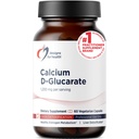 Designs for Health Calcium D-Glucarate - 1200 mg CDG maksan tuki - Detoxification + Terve Hormoni Aineenvaihdunta täydentää miesten + naisten - ei-GMO, soija-vapaa (60 kapselia)