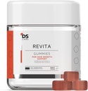 DS Labs Revita Hair Vitamiini Gummies - Tuki Thicker, Fuller Looking Hair, Biotiini, Sinkki, D-vitamiini, Rauta, Magnesium ja Melatoniini, Vegan, Gluteeniton, Liivate-vapaa, 60 Gummies