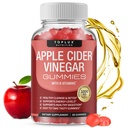 Toplux Apple Siideri Viinietikka Gummies - 1000 mg ACV B12, Beet Root, Granaattiomena immuunijärjestelmä, Detox & Cleanse, Gummy Vaihtoehto Apple Siideri Viinietikka kapselit, miesten naisten, 60 Gummies