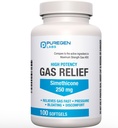 Maximum Strength Gas Relief Softgels with Simeticone 250 mg Relieve Paine, turvotus ja kivulias häiriö Vertaa Gas-X ja Phazyme -100