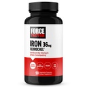 Force Factor, rauta täydentää naisille ja miehille, ei-kosteuttava, hellä vatsa, rauta bisglysinaatti 36 mg, 90 Vihanneskapselit