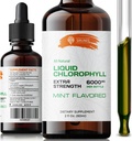 Nestemäinen klorofylli Drops - Natural Natrium kupari klorofyllin uute - Puhdista & tukea Immunojärjestelmäsi & energia Luonnollisesti - Vegan, ei-GMO ruokavalion vihreät Tincture - 2 fl. Oz pullo